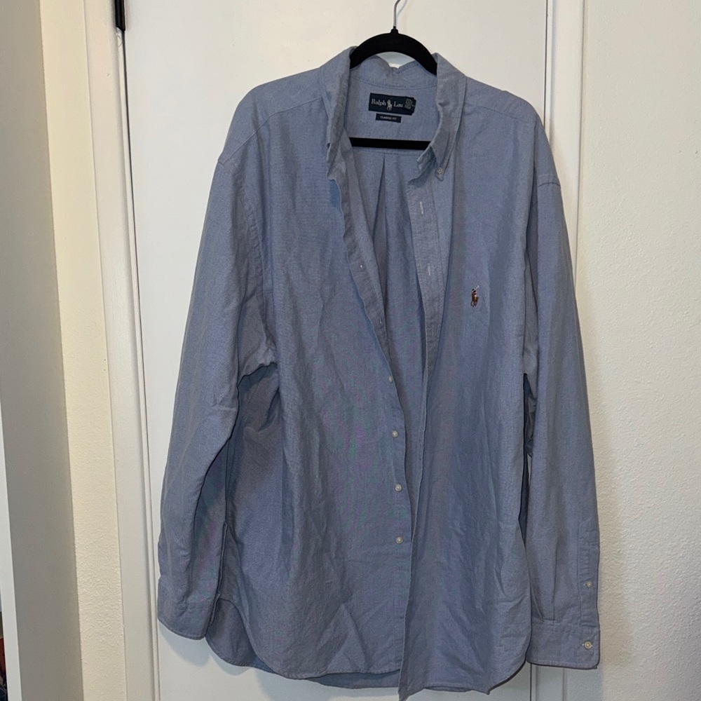 Ralph Lauren Light Blue Button-Down Men's Shirt